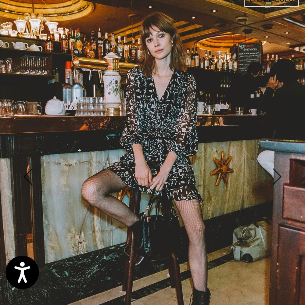 Excellent condition The Kooples dress with motif (coromandel)